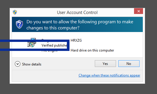 Screenshot where Proton AG appears as the verified publisher in the UAC dialog